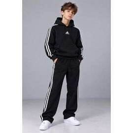 Фотография Костюм детский спортивный тёплый на мальчика 1035-3-1024-3 black р.9-13 "MirWear kids" недорого оптом от прямого поставщика