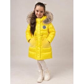 Фотография Курка детская зимняя на девочку MK275 yellow р.10-14 "MirWear kids" недорого оптом от прямого поставщика