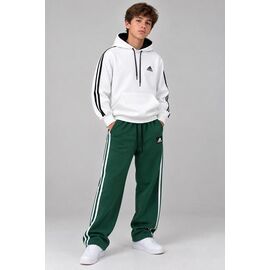 Фотография Костюм детский спортивный тёплый на мальчика 1035-2-1024-2M white-green р.4-8 "MirWear kids" недорого оптом от прямого поставщика
