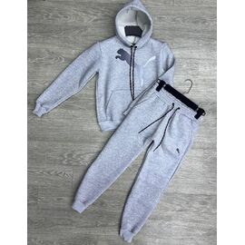 Фотография Костюм детский спортивный тёплый на мальчика 1004-2P grey р.9-13 "MirWear kids" недорого оптом от прямого поставщика