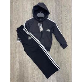 Фотография Костюм детский спортивный на мальчика 324-1-291-1 grey-black р.4-8 "MirWear kids" недорого оптом от прямого поставщика