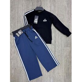 Фотография Штаны детские спортивные на мальчика 271-1-291-1 black-blue р.4-8 "MirWear kids" недорого оптом от прямого поставщика
