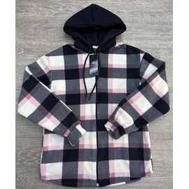 Фотография Рубашка детская тёплая на девочку 2026-3 black р.13-17 "MirWear kids" недорого оптом от прямого поставщика