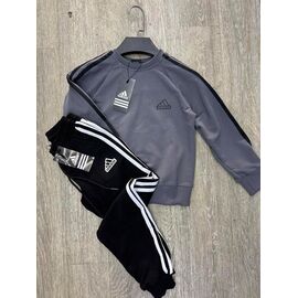 Фотография Костюм детский спортивный на мальчика 271-1-209-1 grey-black р.4-8 "MirWear kids" недорого оптом от прямого поставщика