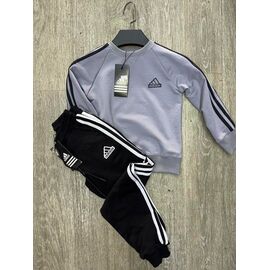 Фотография Костюм детский спортивный на мальчика 271-1-209-1 l.grey-black р.4-8 "MirWear kids" недорого оптом от прямого поставщика