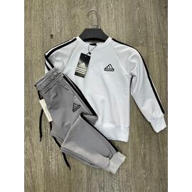 Фотография Костюм детский спортивный на мальчика 271-1-209-1 white-grey р.4-8 "MirWear kids" недорого оптом от прямого поставщика