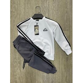 Фотография Костюм детский спортивный на мальчика 271-1-209-1 white-d.grey р.4-8 "MirWear kids" недорого оптом от прямого поставщика