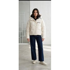 Фотография Куртка женская демисезонная 2605 beige р.M-XL "Lora" недорого оптом от прямого поставщика