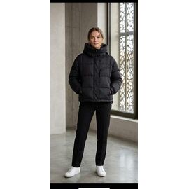 Фотография Куртка женская демисезонная 2605 black р.M-XL "Lora" недорого оптом от прямого поставщика