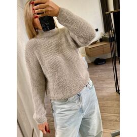 Светр жіночий LR2074 beige р.46-48 "Lora" недорого оптом від прямого постачальника