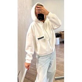 Кофта спортивна жіноча LR2079 white р.46-48 "Lora" недорого оптом від прямого постачальника