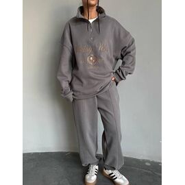 Костюм спортивний жіночий 058 d.grey р.42-48 "Alisa Brand" недорого оптом від прямого постачальника