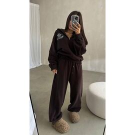 Костюм спортивний жіночий теплий 105 brown р.42-48 "Alisa Brand" недорого оптом від прямого постачальника