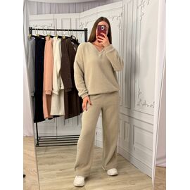 Костюм жіночий теплий 1823 beige р.42-48 "BONJOUR" недорого оптом від прямого постачальника