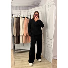 Костюм жіночий теплий 1823 black р.42-48 "BONJOUR" недорого оптом від прямого постачальника