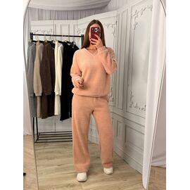 Костюм жіночий теплий 1823 peach р.42-48 "BONJOUR" недорого оптом від прямого постачальника