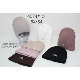 Фотография Шапка детская зимняя на девочку 4574V-3 mix р.52-54 "SELFI" недорого оптом от прямого поставщика