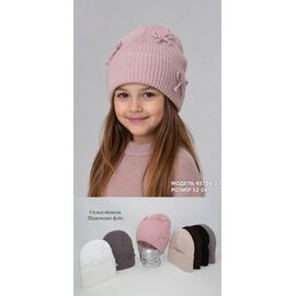 Фотография Шапка детская зимняя на девочку 4575V-3 mix р.52-54 "SELFI" недорого оптом от прямого поставщика