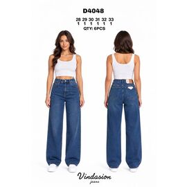 Фотография Джинсы утеплённые женские 4048 blue р.28-33 "Vindassion" недорого оптом от прямого поставщика