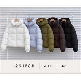 Куртка жіноча зимова 26188 l.blue р.M-2XL "Yafeier" недорого оптом від прямого постачальника