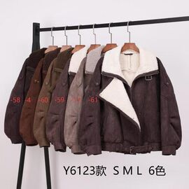 Куртка жіноча зимова 6123-58 brown р.S-L "Yafeier" недорого оптом від прямого постачальника