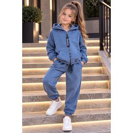 Фотография Костюм детский спортивный тёплый на девочку 1000 blue р.122-140 "Marimaks" недорого оптом от прямого поставщика