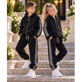 Фотография Костюм детский спортивный тёплый унисекс 1083 black р.122-152 "Marimaks" недорого оптом от прямого поставщика