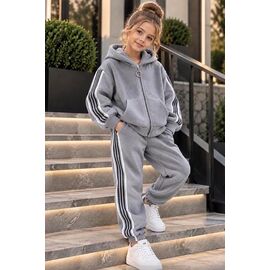 Фотография Костюм детский спортивный тёплый на девочку 1081 l.grey р.122-146 "Marimaks" недорого оптом от прямого поставщика