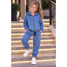 Фотография Костюм детский спортивный тёплый на девочку 166 blue р.122-140 "Marimaks" недорого оптом от прямого поставщика