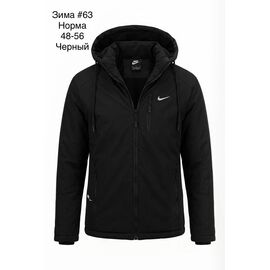 Фотография Куртка мужская зимняя 63 black р.48-56 "Shoptime" недорого оптом от прямого поставщика