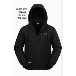 Фотография Куртка мужская зимняя 39 black р.48-56 "Shoptime" недорого оптом от прямого поставщика