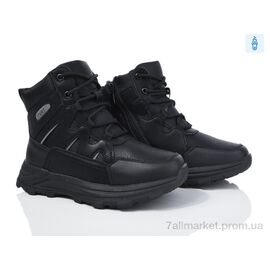 Черевики дитячі зручні Зима C1105 black (8 пар р.32-37) "Ok Shoes" недорого оптом від прямого постачальника