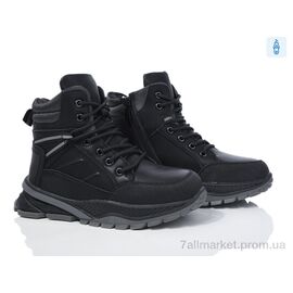 Черевики дитячі зручні Зима C1065-2 black (8 пар р.32-37) "Ok Shoes" недорого оптом від прямого постачальника