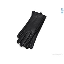 Рукавички жіночі Зима 0229 шкіра кози вовна black (10 шт. р.сітка6,5-8,5) "TUZZI" недорого оптом від прямого постачальника