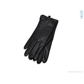 Рукавички жіночі Зима 0638 шкіра кози вовна black (10 шт. р.сітка6,5-8,5) "TUZZI" недорого оптом від прямого постачальника