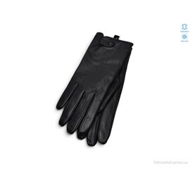 Рукавички жіночі Зима 2303 шкіра кози вовна black (10 шт. р.сітка6,5-8,5) "TUZZI" недорого оптом від прямого постачальника