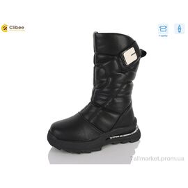 Фотография Сапоги детские красивые зима A2317-3A black (8 пар р.32-37) "Clibee" недорого оптом от прямого поставщика