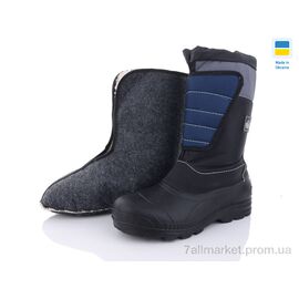 Чоботи з піни чоловічі Зима N094 чорний (8 пар р.41-45) "Inblue" недорого оптом від прямого постачальника