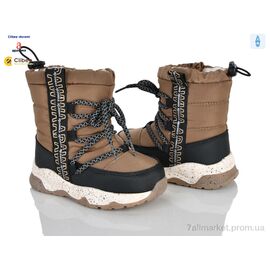 Фотография Дутики детские утепленные зима AB0136 brown (8 пар р.23-28) "Clibee-Doremi" недорого оптом от прямого поставщика