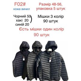 Фотография Куртка мужская F02 black р.48-56 "Ayden" недорого оптом от прямого поставщика