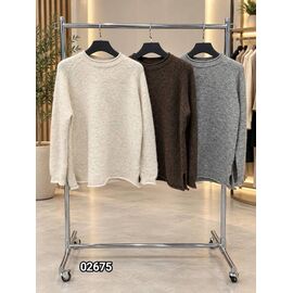 Светр жіночий 02675 grey р.46-54 "LOOK" недорого оптом від прямого постачальника