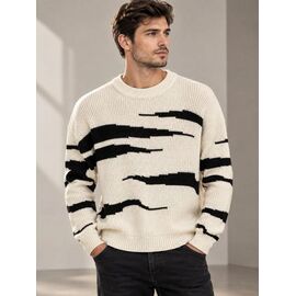 Светр чоловічий 254542 beige р.48-54 "LOOK" недорого оптом від прямого постачальника