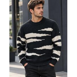 Светр чоловічий 254542 black р.48-54 "LOOK" недорого оптом від прямого постачальника