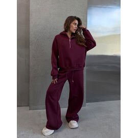 Фотография Костюм спортивный женский 6701 wine р.42-48 "LOOK" недорого оптом от прямого поставщика