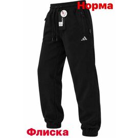 Фотография Штаны спортивные мужские утеплённые 15147 black р.S-2XL "Alex Clothes" недорого оптом от прямого поставщика