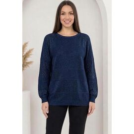 Светр жіночий JL1509 navy р.52-54 "Julia" недорого оптом від прямого постачальника