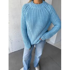 Светр жіночий JL1513 l.blue р.52-54 "Julia" недорого оптом від прямого постачальника