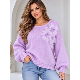 Светр жіночий 26804 lilac р.48-54 "Elena&Vika" недорого оптом від прямого постачальника