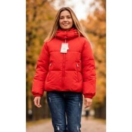 Куртка жіноча зимова 023 red р.M-2XL "Yafeier" недорого оптом від прямого постачальника