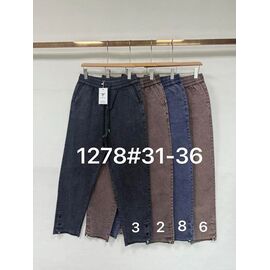 Жіночі штани 1278-2 brown р.31-36 "Yafeier" недорого оптом від прямого постачальника